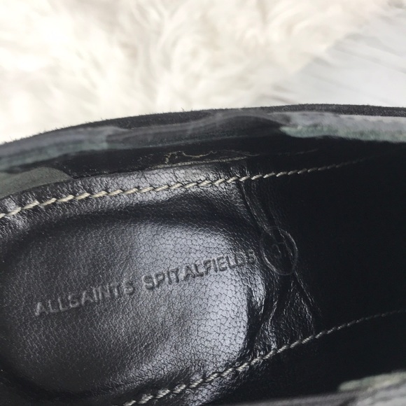 All Saints Spitalfields Black Suede Laceup Booties - Picture 7 of 7